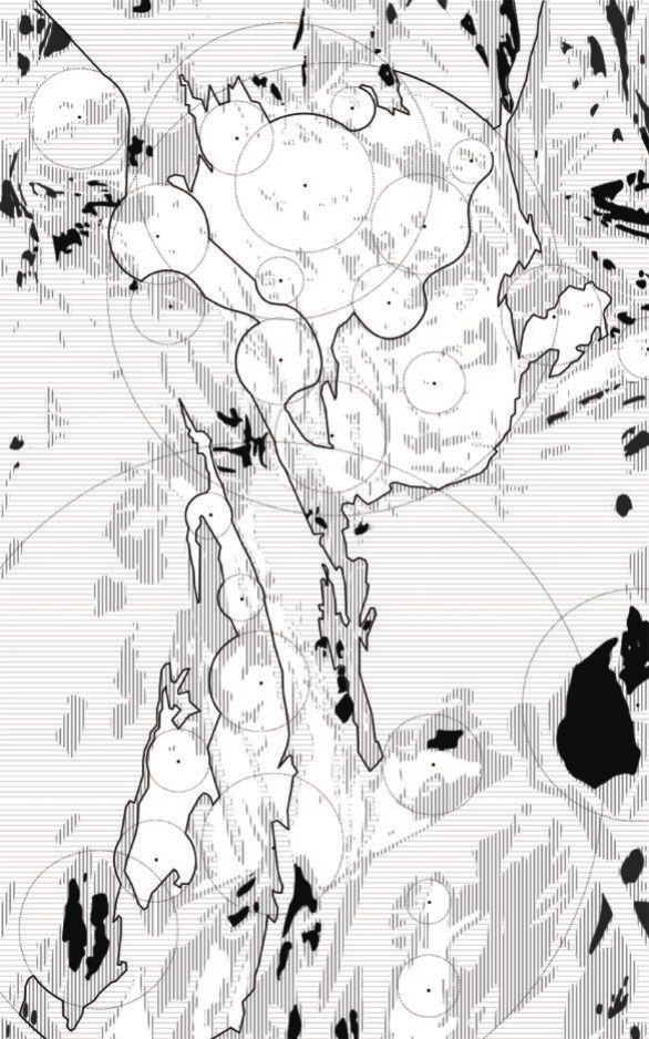 Layered architectural linework