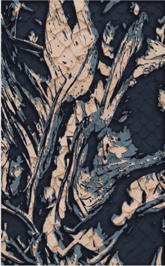 Dark blue and cream material texture mapping study